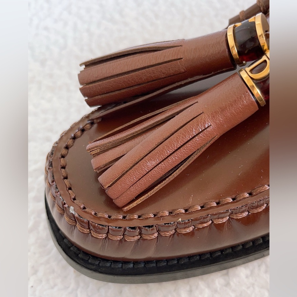 Authentic Dior Women's D-Academy Leather Loafers - Picture 4 of 16